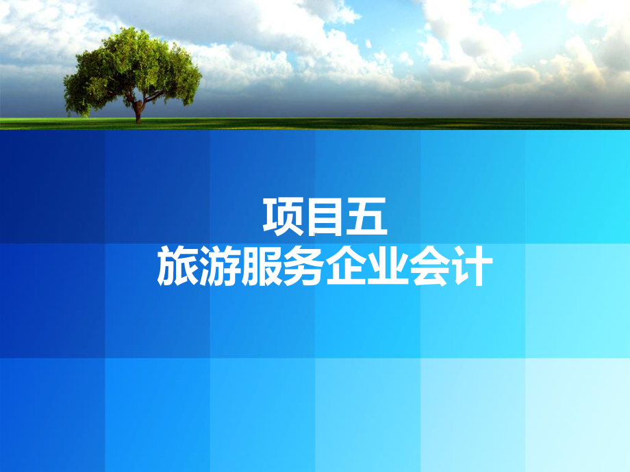 《行业会计比较》课件项目五旅游服务企业会计.ppt_第1页