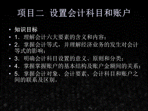 《基础会计实务》课件项目二设置会计科目和账户.ppt