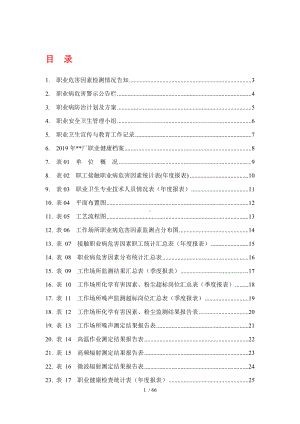 企业职工（员工）职业健康管理全套表格参考模板范本.docx