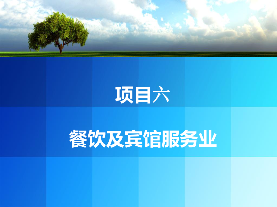 《行业会计比较》课件项目六 餐饮及宾馆服务业会计.ppt_第1页