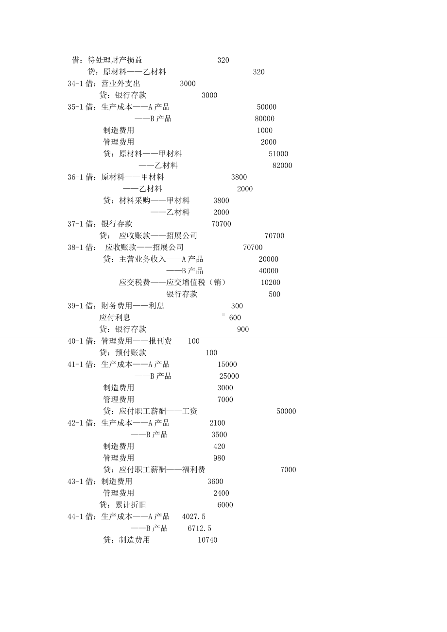 《基础会计项目化实训》实训答案项目十基础会计综合业务实训.doc_第3页