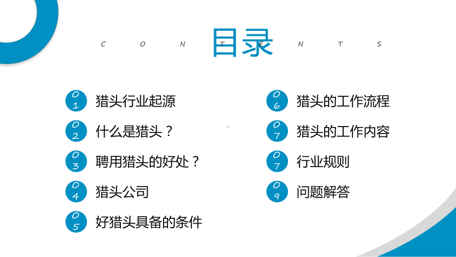 新猎头顾问培训蓝色商务风新人猎头顾问培训实用演示ppt课件.pptx_第2页