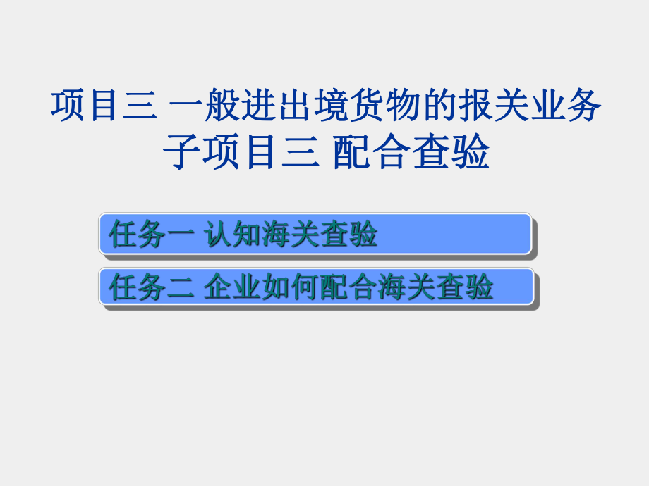 《进出口报关实务》课件项目三 子项目三 配合查验.ppt_第3页