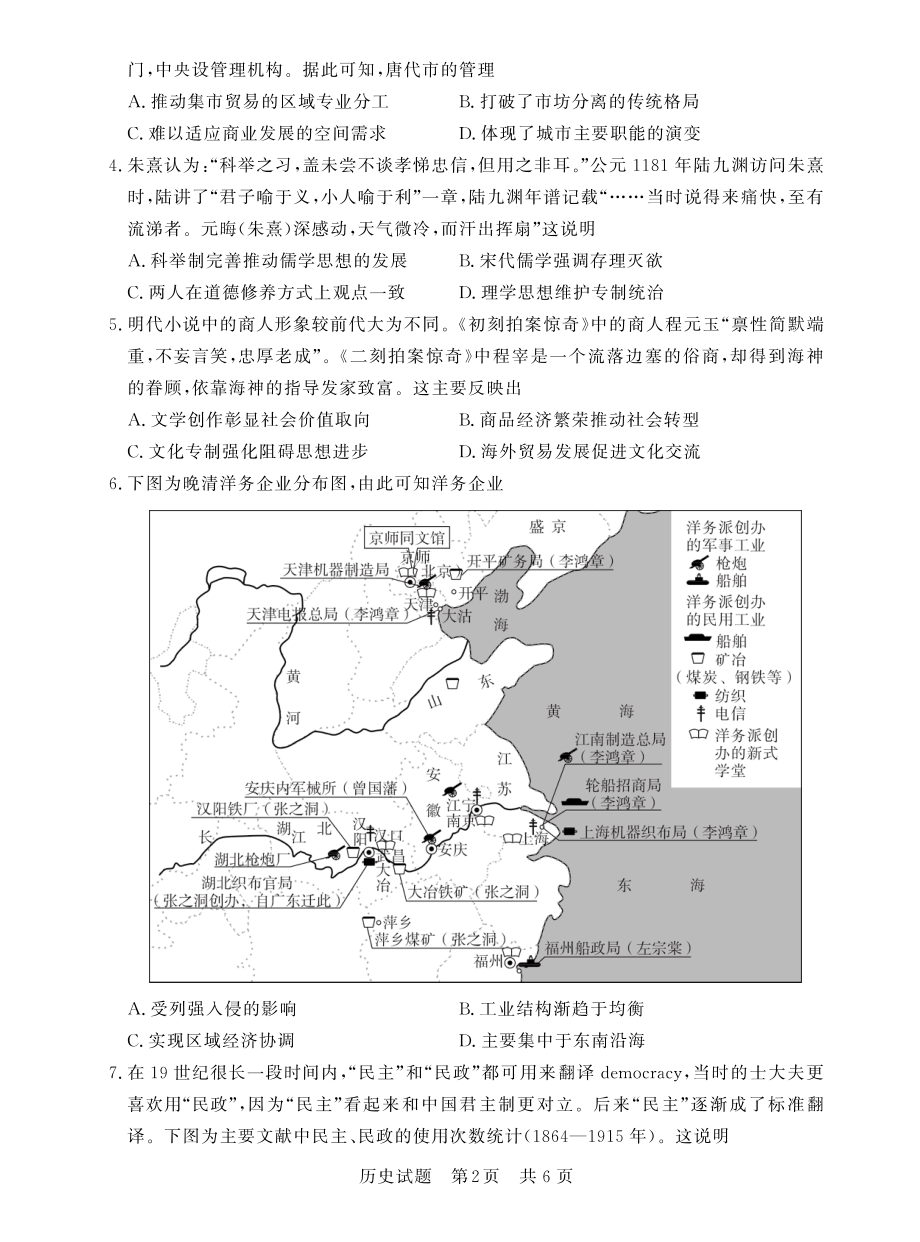 2022年12月15日（全国t8联考） 历史.pdf_第2页