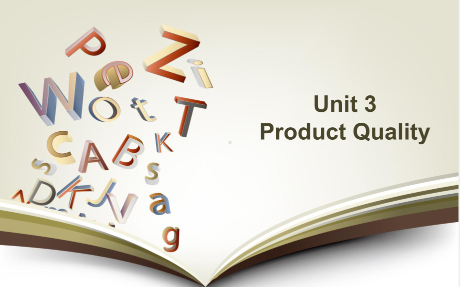 《商务英语阅读（第3册）》课件Unit 3 Product Quality.ppt_第1页