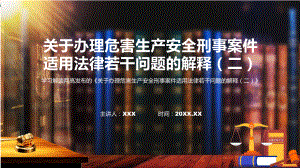 课件一图看懂《关于办理危害生产安全刑事案件适用法律若干问题的解释（二）》司法解释ppt.pptx