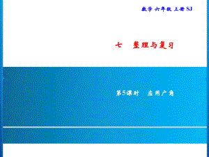 六年级上册数学习题课件-7 第5课时　应用广角｜苏教版(共9张PPT).ppt