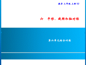 三年级上册数学习题课件-第6单元 平移、旋转和轴对称 综合训练｜苏教版(共10张PPT).ppt