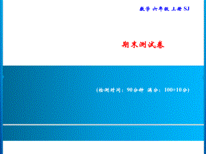 六年级上册数学习题课件-期末测试卷｜苏教版(共16张PPT).ppt