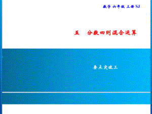 六年级上册数学习题课件-5 要点突破三｜苏教版(共9张PPT).ppt