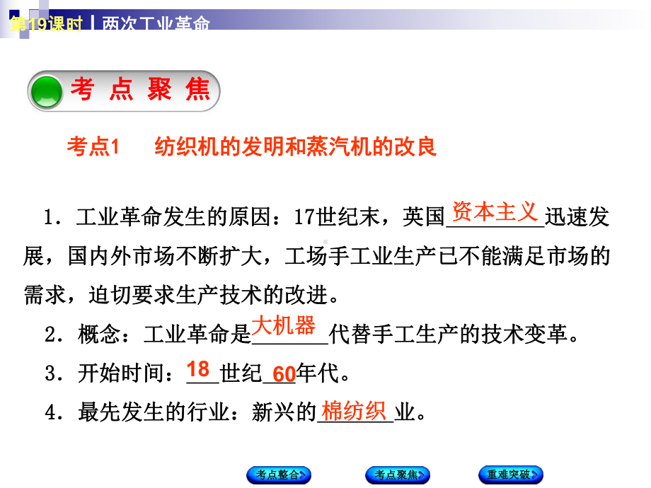 中考历史复习第5单元世界近代史第19课时两次工业革命课件川教版.ppt_第3页