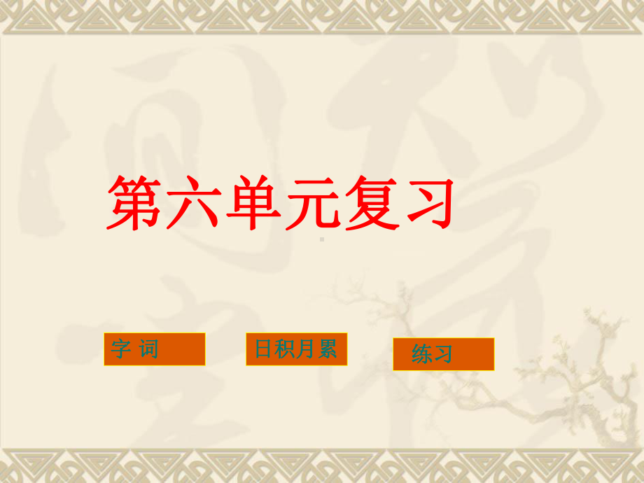 6人教版四年级下册第六单元复习课件.ppt_第1页