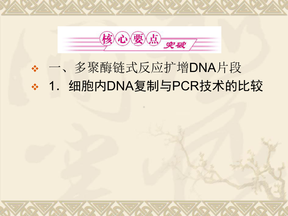 2011高考生物一轮复习课件：选修1专题5、6 DNA蛋白质技术.ppt_第3页