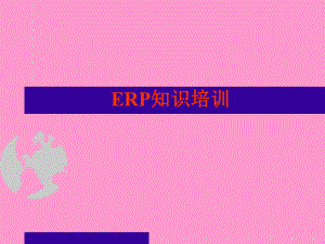 ERP知识培训教材课件.ppt