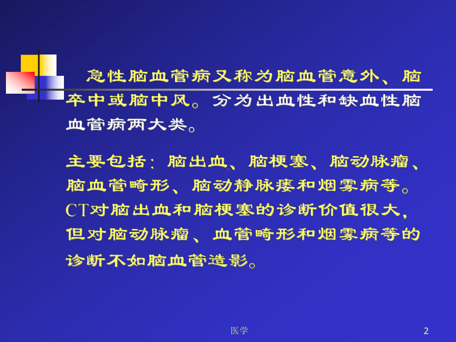 CT脑血管病诊断现代医学影像学课件课件解读.ppt_第2页