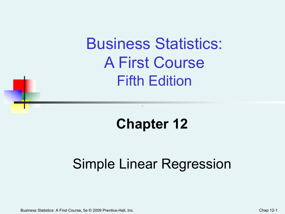 Lecture9SimpleLinearRegression第九章简单线性回归分析课件.ppt_第1页