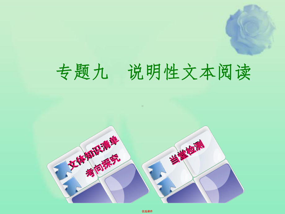 中考语文第2篇现代文阅读二非文学类文本阅读专题九说明性文本阅读复习课件.ppt_第1页