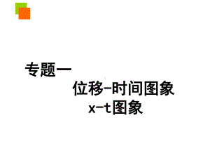 专题一位移时间图象xt图象课件.ppt