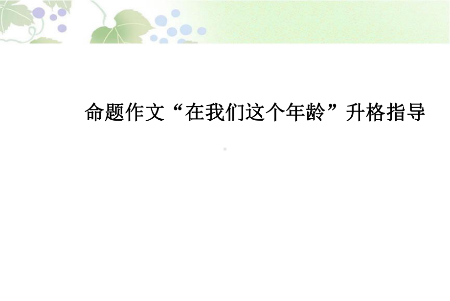 中考作文指导在我们这个年龄课件.ppt_第1页