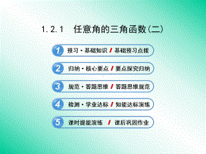 1212任意角的三角函数(二)课件(人教A版必修4).ppt