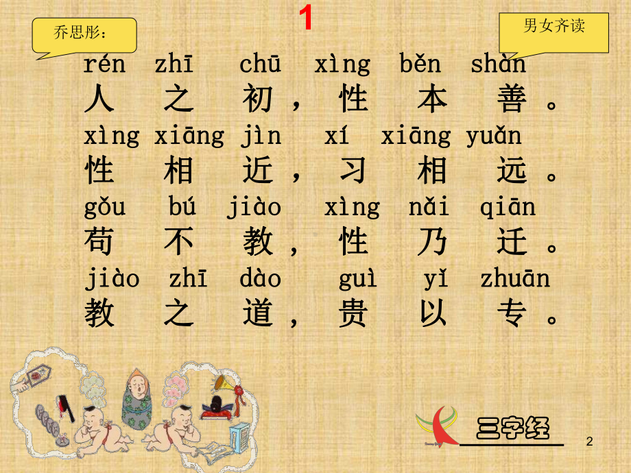 三字经全文(带拼音及诵读指导)精编版课件.ppt_第2页