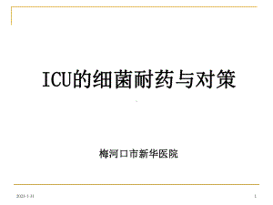 ICU细菌耐药与对策(新)课件.ppt