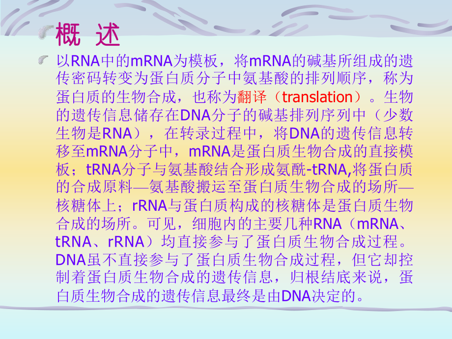 七年制医学课件 生化 蛋白质的生物合成.ppt_第2页