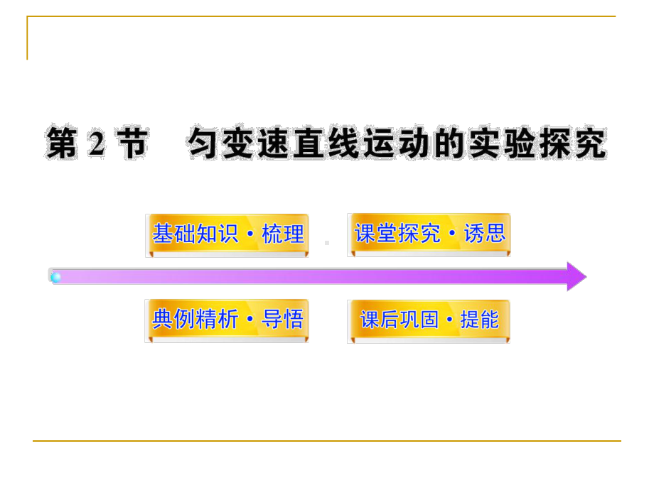 32匀变速直线运动的实验探究课件41(鲁科版必修1).ppt_第1页