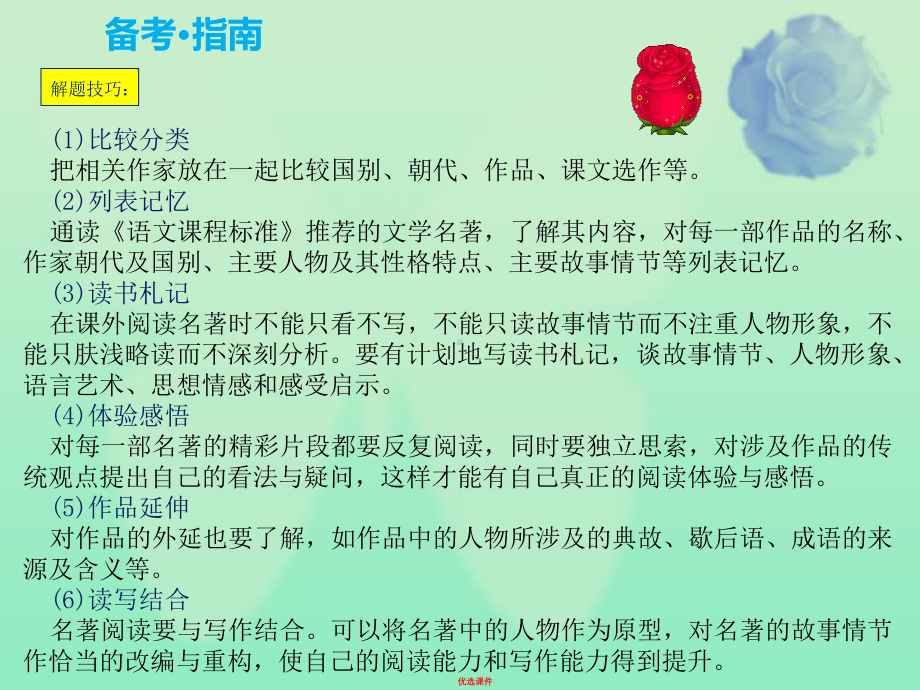 中考语文复习第一部分积累与运用专题五文学常识与名著导读课件.ppt_第3页