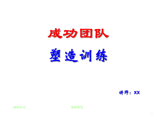 《成功团队塑造训练》某企业内训课课件讲义.ppt