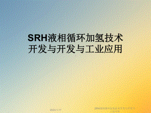 SRH液相循环加氢技术开发与开发与工业应用课件.ppt