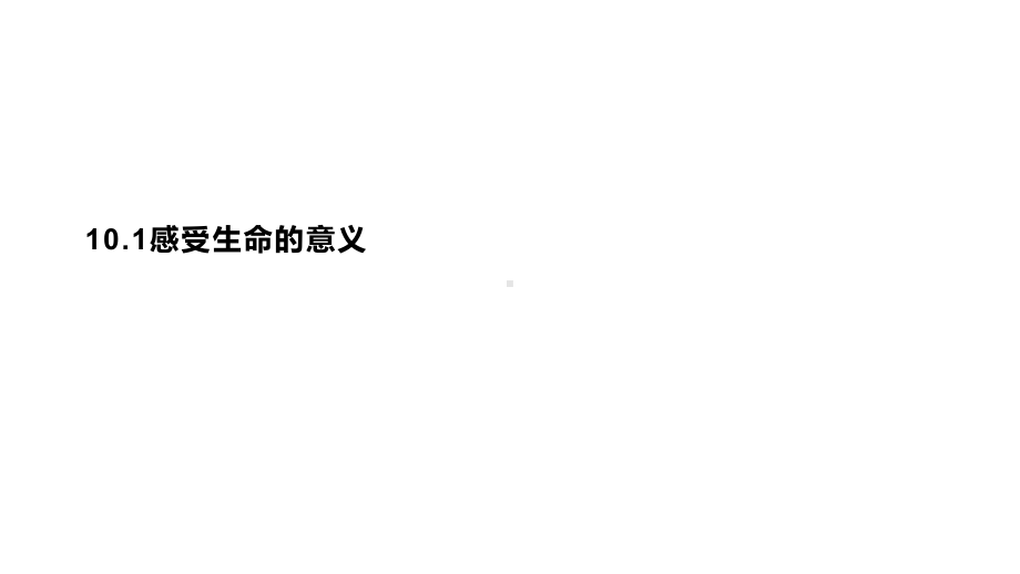 101感受生命的意义课件.ppt_第1页