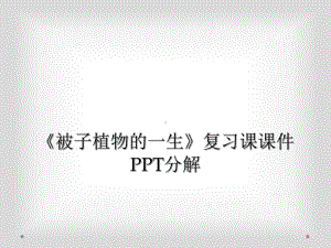 《被子植物的一生》复习课课件分解.ppt