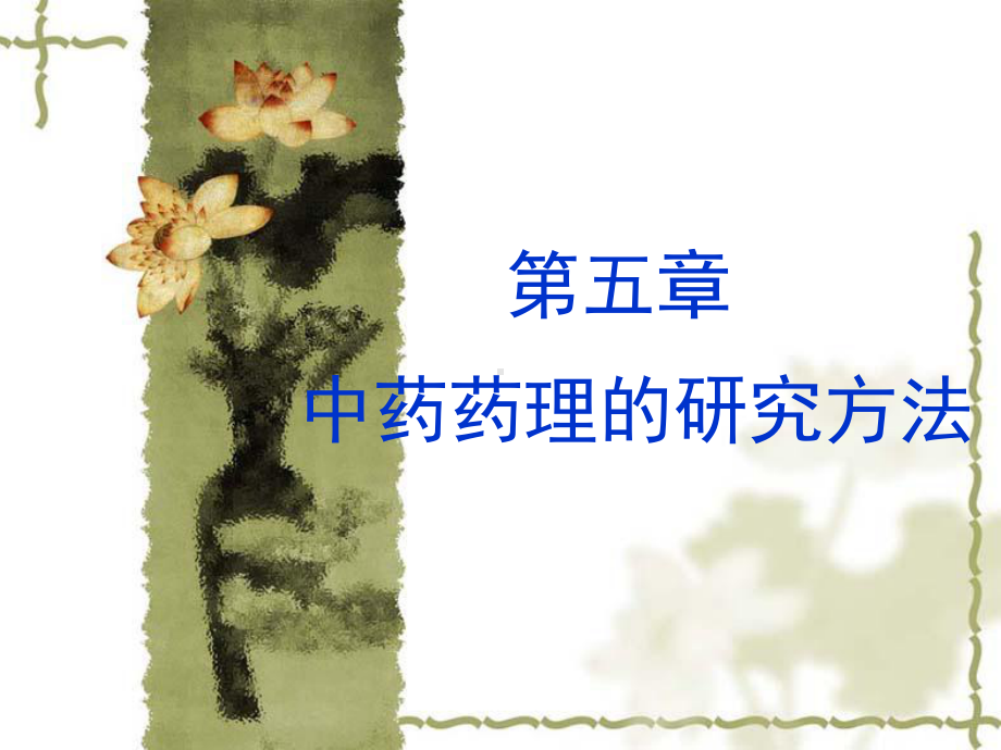 中药药理学第五章中药药理的研究方法(同名11)课件.ppt_第1页