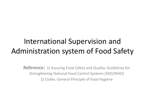 (食品安全监督管理课件)2International-supervision-and-adminis.ppt