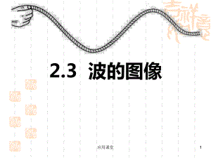 23波的图像(教科版(课资材料)课件.ppt