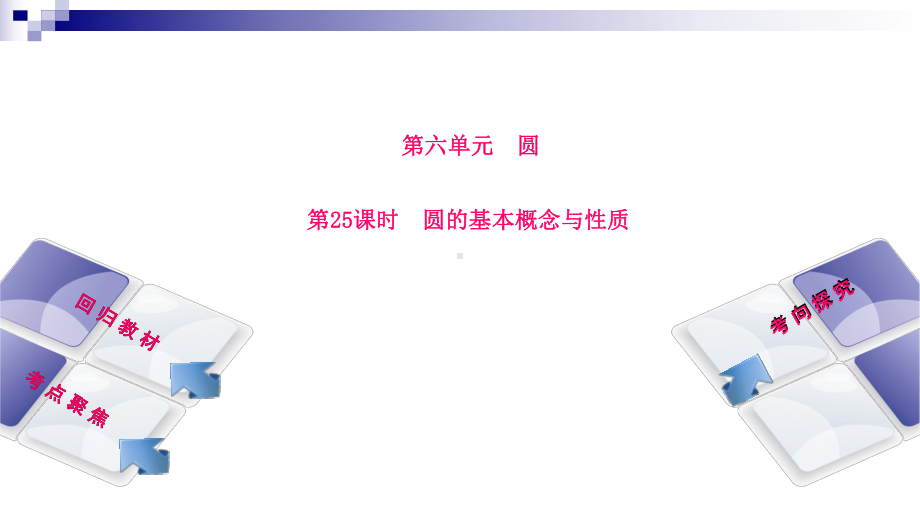 中考数学复习第6单元圆第25课时圆的基本概念与性质课件湘教版.ppt_第1页