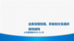 业务流程、价值链分析和岗位划分课件.pptx