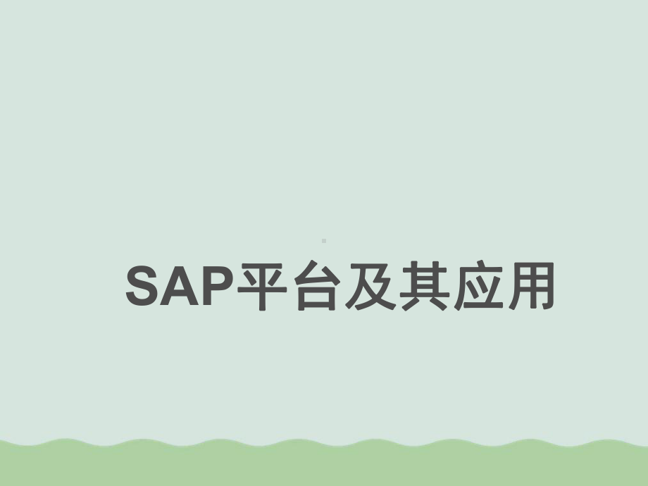 SAP产品技术平台的演变与NetWeaver技术平台课件.ppt_第1页