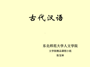 东北师范大学人文学院文学院课程小组张宝林课件.ppt