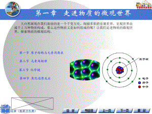 《化学(医药卫生类)》课件第一章走进物质的微观世界(高教版)[知识发现].ppt