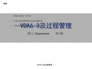 VDA63及过程管理剖析课件.ppt