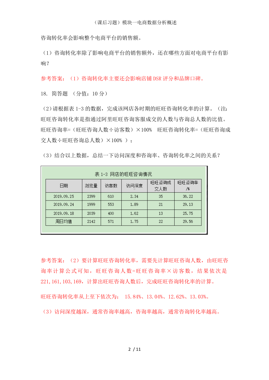 （课后习题）模块一电商数据分析概述参考模板范本.doc_第2页