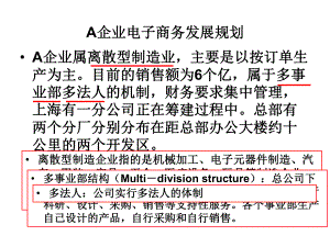 A企业电子商务发展规划-《电子商务解决方案》教学课件.ppt