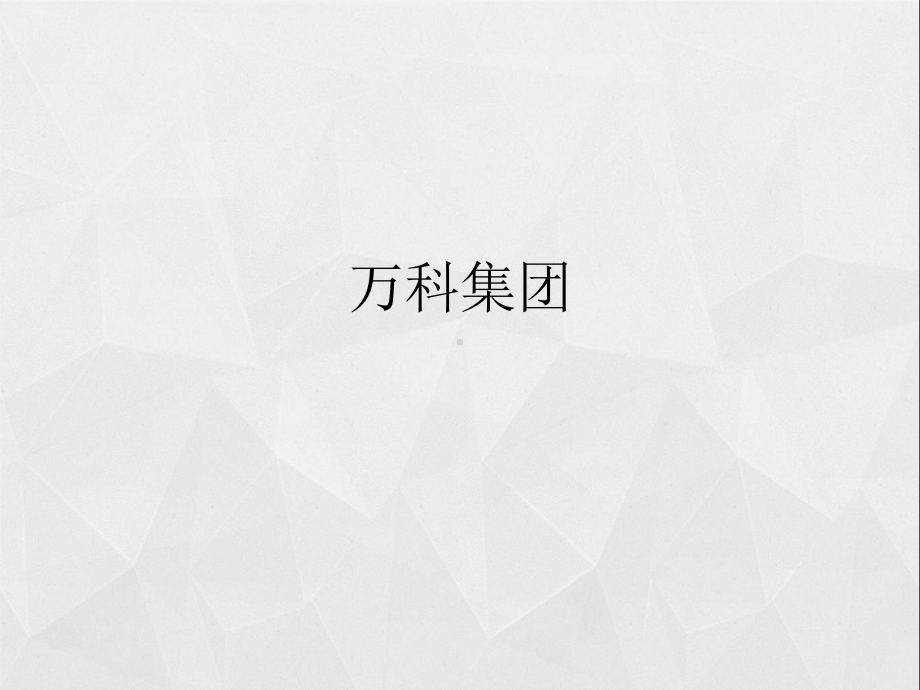 万科集团财务报表分析课件.ppt_第1页