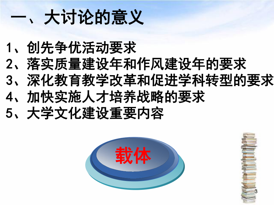 上海大学教育思想大讨论工作汇报模板课件.pptx_第3页