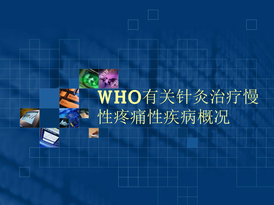 WHO有关针灸治疗慢性疼痛性疾病概况411课件.ppt_第1页