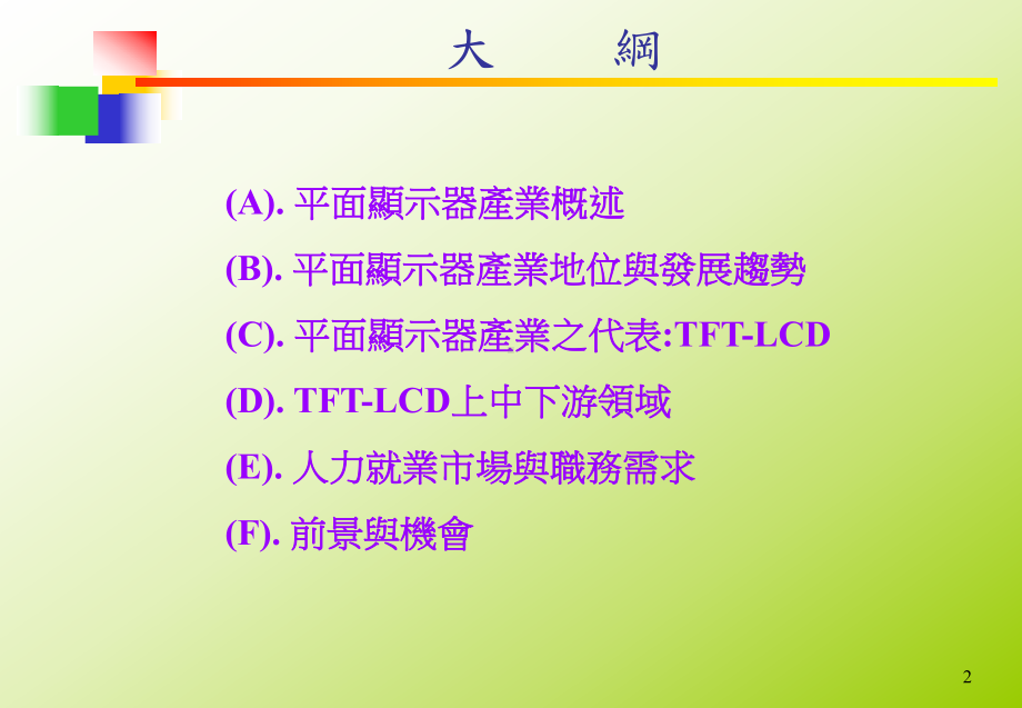 平面显示器FPD产业概况与职场发展课件.ppt_第2页