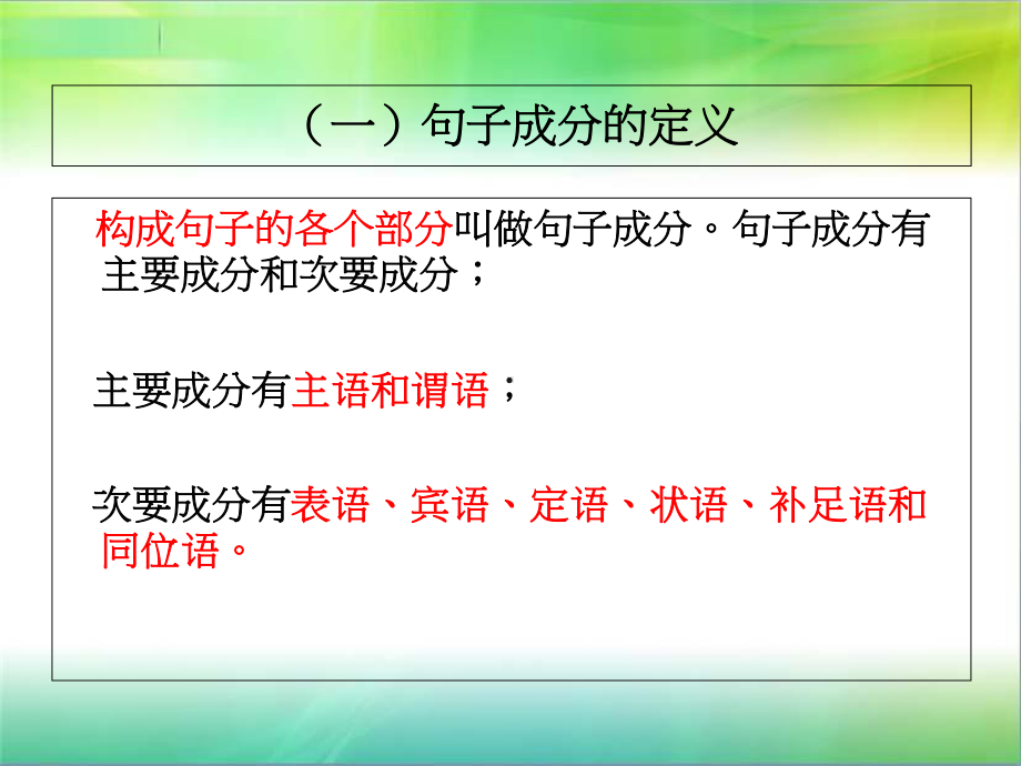 初高英语衔接《英语句子成分及基本结构》课件.ppt_第2页