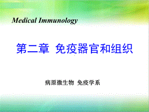 医学免疫学教学课件-第二章 免疫器官和组织.ppt